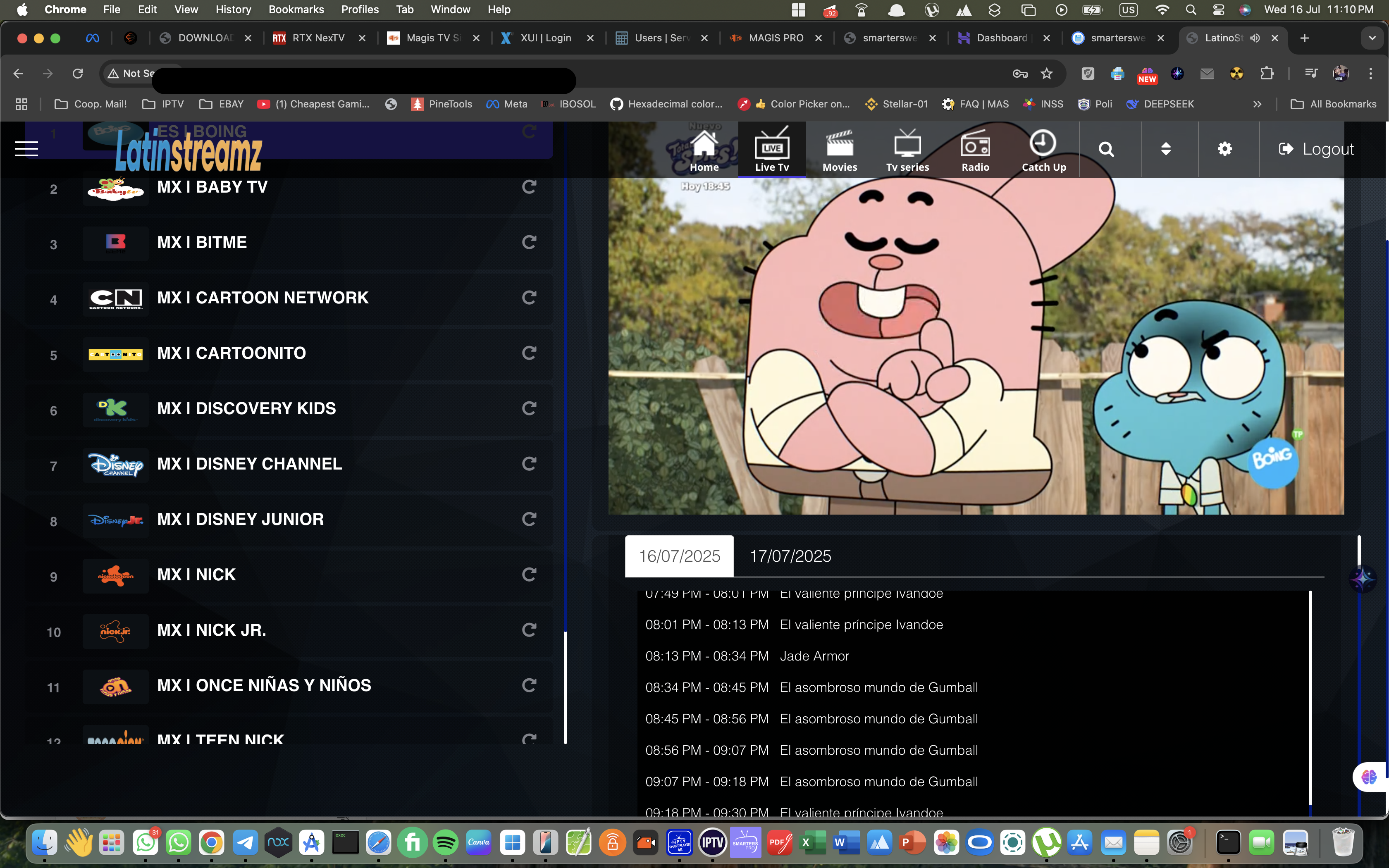 Smarters Based WEB PLAYER